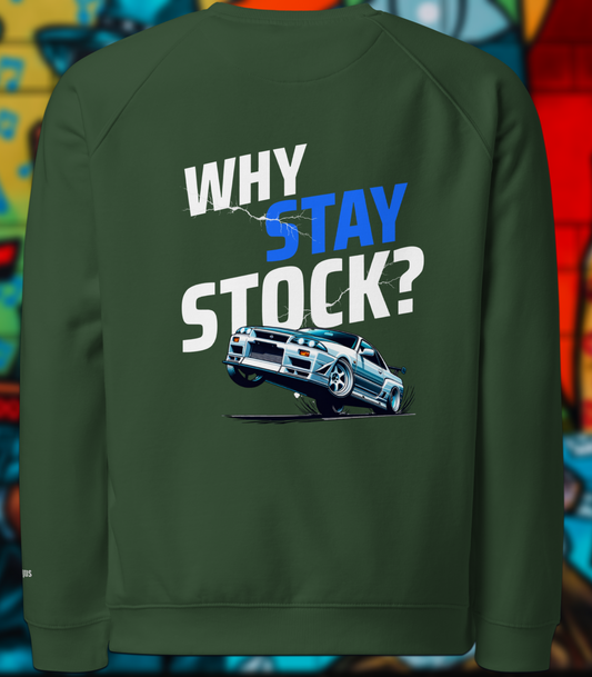 Why Stay Stock? Raglan Sweatshirt